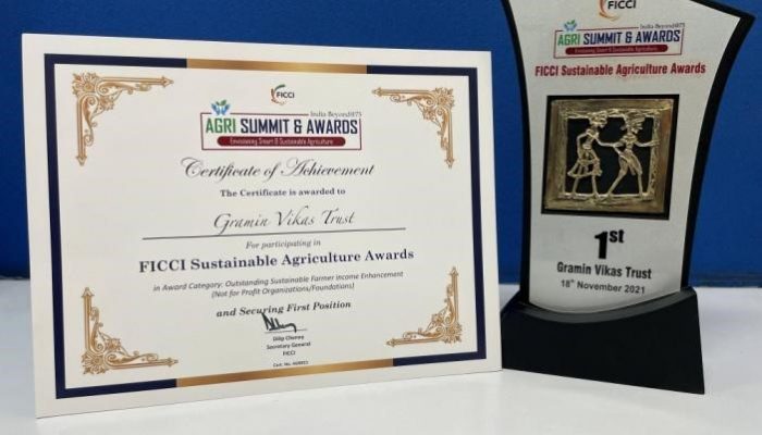 Gramin Vikas Trust; Best NGO for Sustainable Farmer Income Enhancement