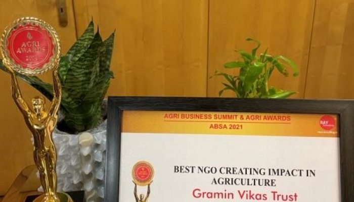Gramin Vikas Trust awarded as the “Best NGO creating impact in Agriculture”1